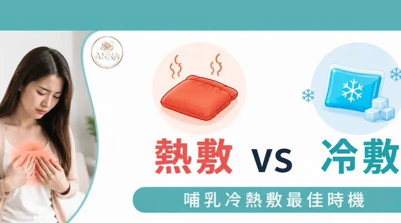 塞奶硬塊處理：冷敷 VS 熱敷方法對比圖